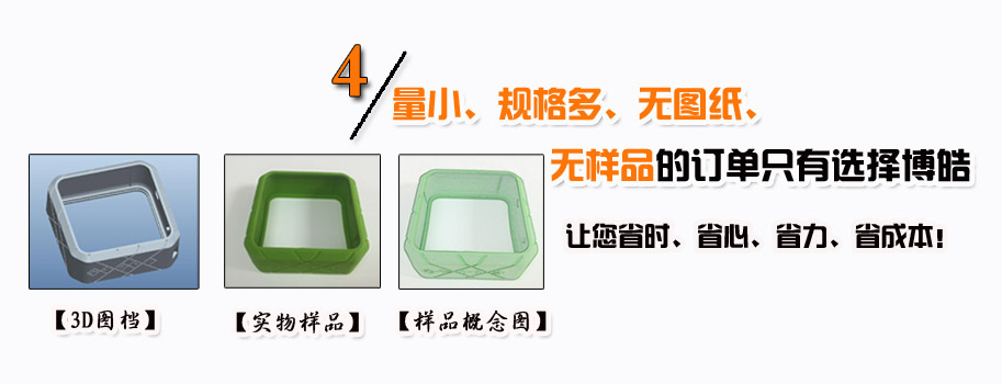 量小、規(guī)格多、無圖紙、無樣品的訂單只有選擇博皓。